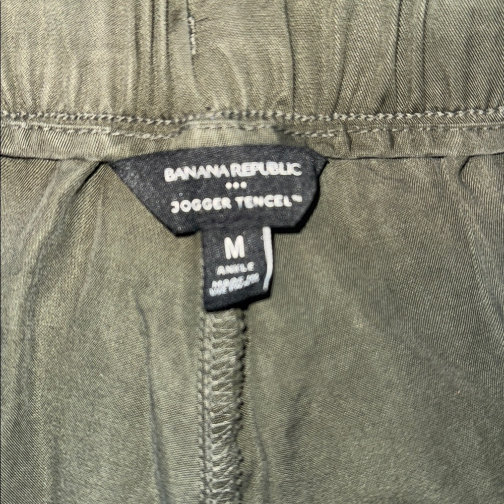 Banana Republic Sage Green Jogger Tencel Pants - Picture 3 of 7